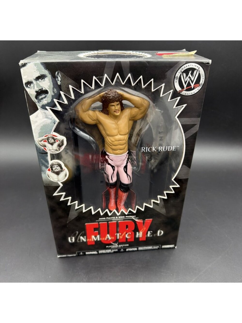 Unmatched Fury Rick Rude Action Figure WWE Platinum Edition Series - Box Wear